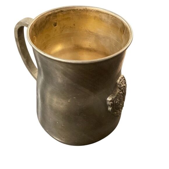 Vintage Italian Pewter Mug Ornate B88 Mark Baroque Style Tankard - Picture 2 of 11